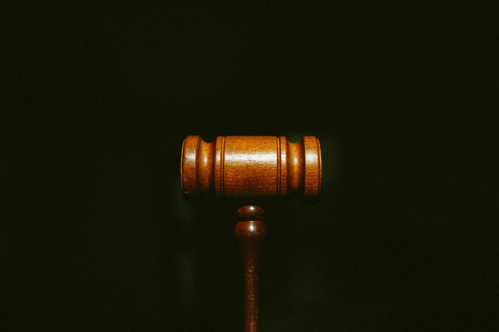 A wooden gavel.